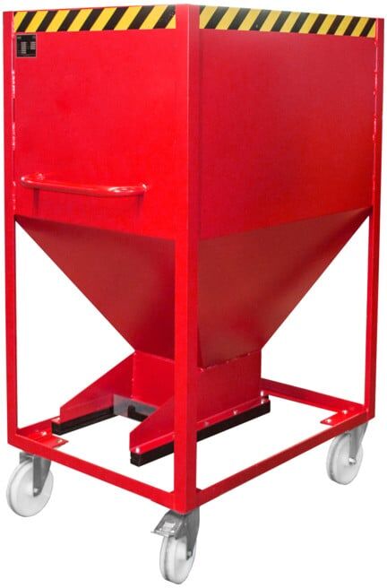 Bauer Südlohn Silobehälter SR-D 600, peint, rouge feu (4437-12-0000-3000)