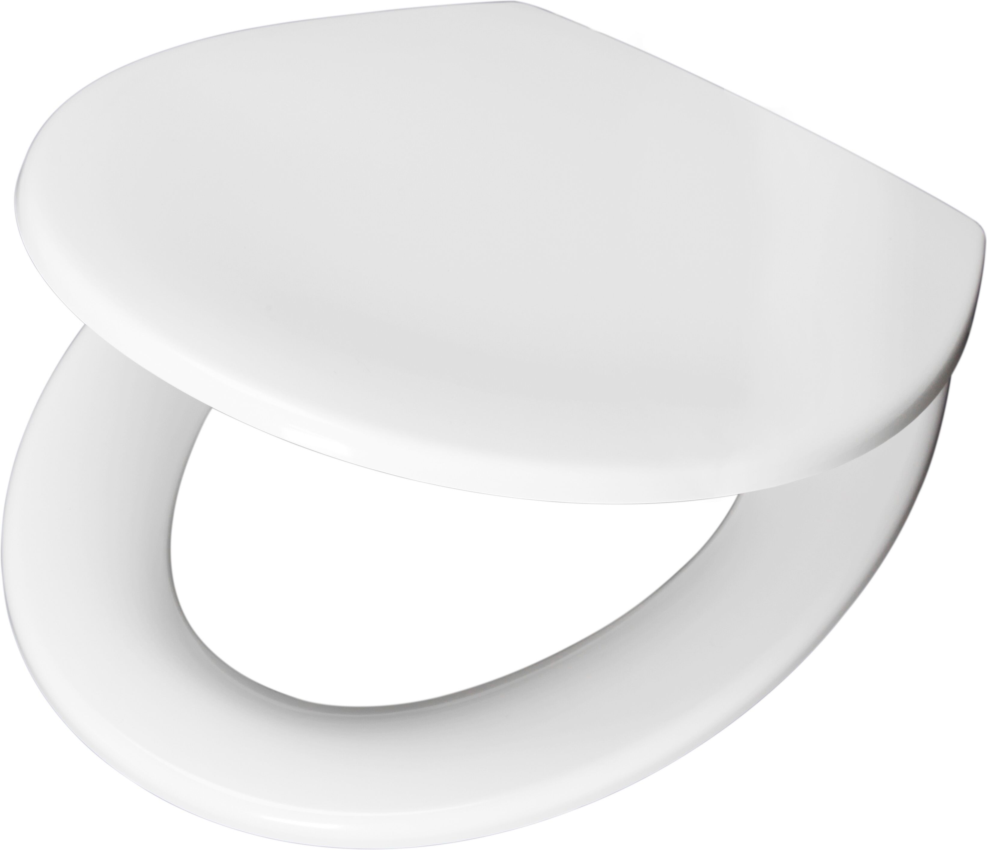 Kinder-WC-Sitz ADOB "New Family", weiss (weiß), B:54cm L:45cm, Duroplast, WC-Sitze, Kinder-WC-Sitz, Mit Absenkautomatik weiß Einheitsgröße