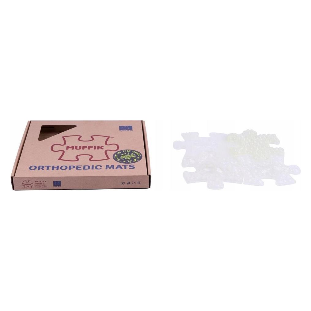 Askato Mata Sensoryczna Ortopedyczna ZESTAW ŚWIECĄCY 4w1 4 PUZZLE SENSORYKA MUFFIK / MFK-096 (MUFFIK)