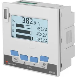 WM1596AV53XOSX - Energiezähler WM15, 3 Phasen, LCD Display, OptoProg, RS485
