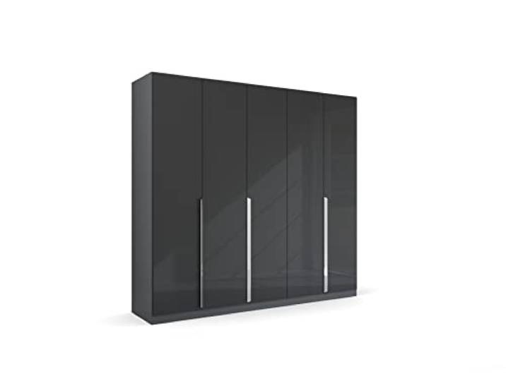Rauch Möbel Quadra-Spin Glamour, Schrank, Hochglanz Effektgrau, Breite 226 cm