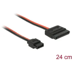 Delock Kabel Power SATA 15 Pin Buchse > Power Slim SATA 6 Pin Buchse (5 V) 24 cm