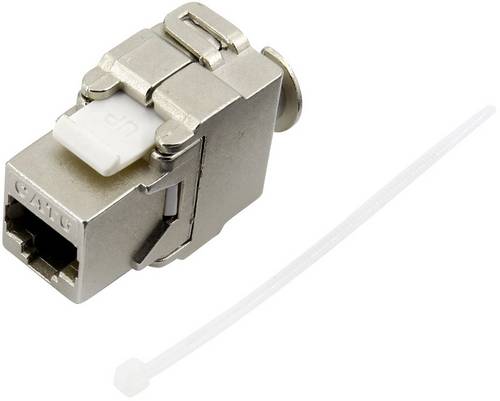 TRU Components RJ45 Kupplung, CAT 6 93038C366 Kupplung, gerade Polzahl Sensoren 8 Metall