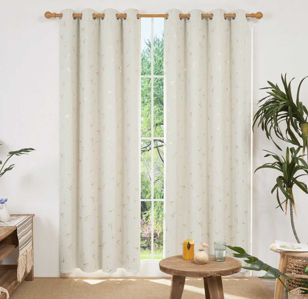 Fairmont Park Bertie Room Darkening Thermal Curtains Light Purple Width 132 x Drop 214 cm