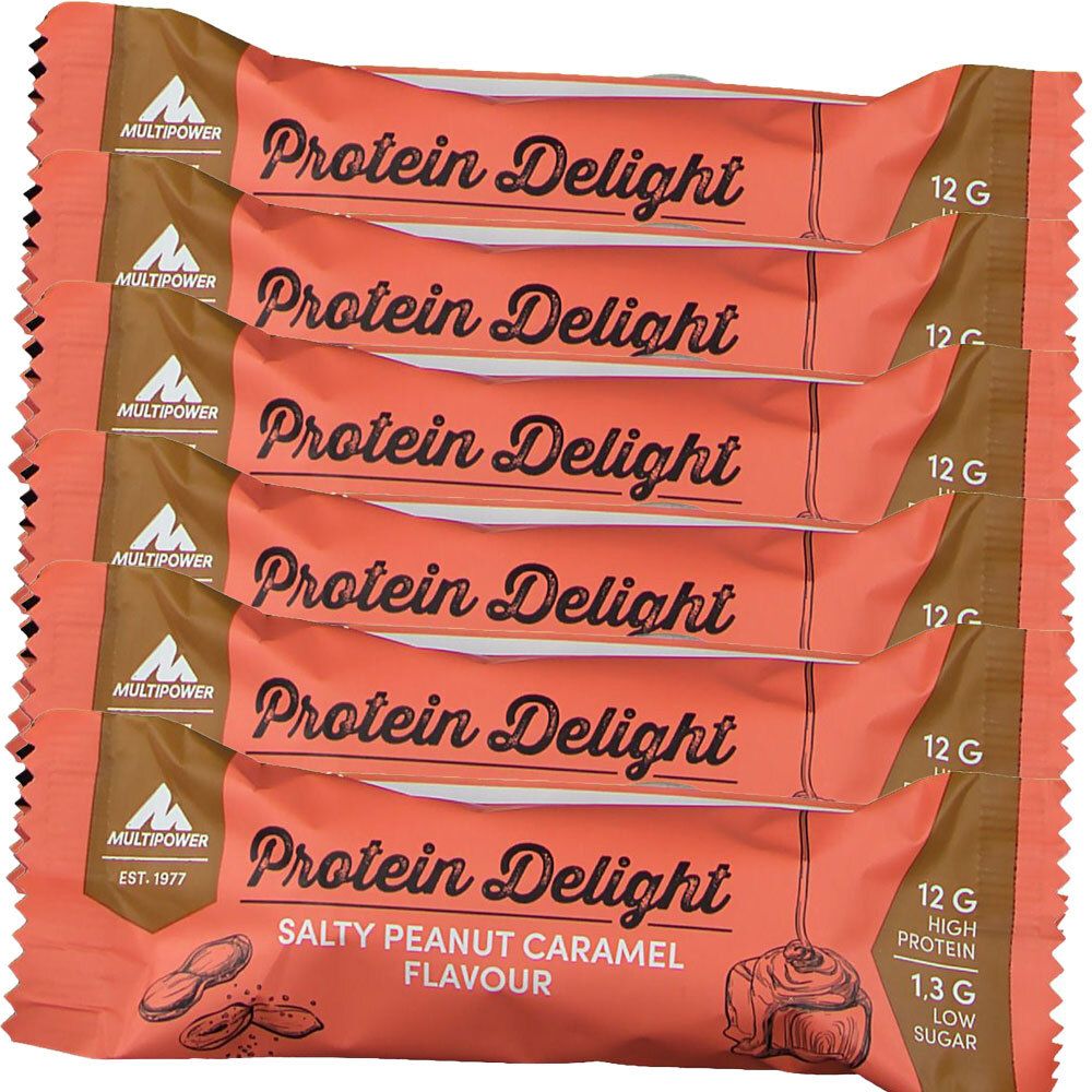 6x Multipower Protein Delight Bar, Salty Peanut-Caramel 6x35 g Riegel