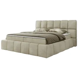 Boxbett mit Bettkasten  ¦ beige ¦ Maße (cm): B: 154 H: 113