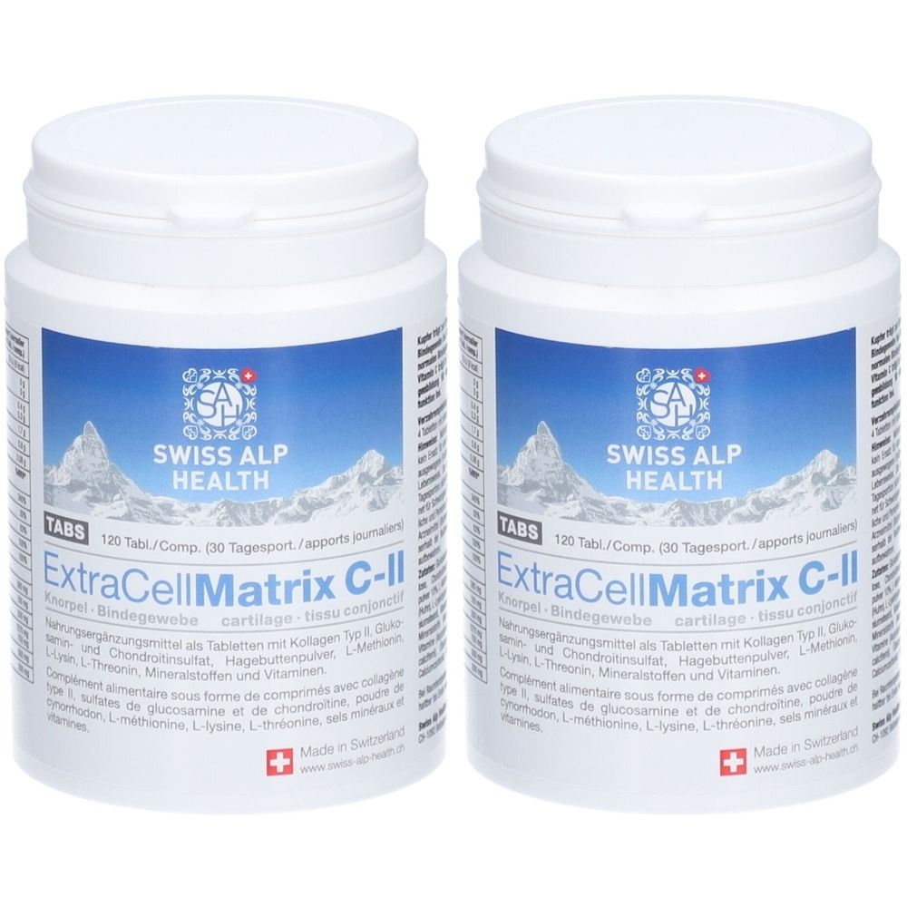 Swiss Alp Health Extra Cell Matrix C-Ii Tabs für Gelenke x2 2x120 St Compretten