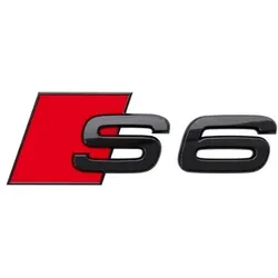 Audi Modellbezeichnung in Schwarz Heck S6 4K0071804