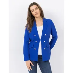 EVA LUTZ Blazer Zierknöpfe Pattentaschen figurbetont