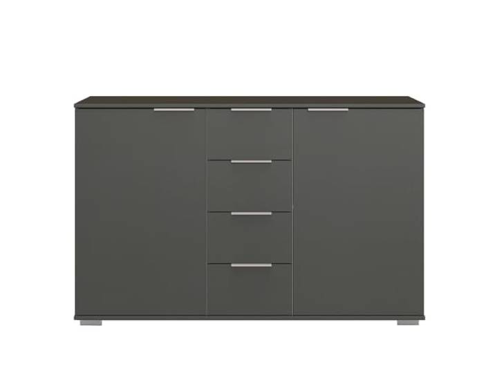 Lomadox Schlafzimmer Sideboard in Graphit, B/H/T ca. 130/83/41 cm
