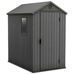 KETER® Gartenhaus DARWIN 4x6 Holzdesign, 10 Jahre Herstellergarantie 125,8x184,5x205cm
