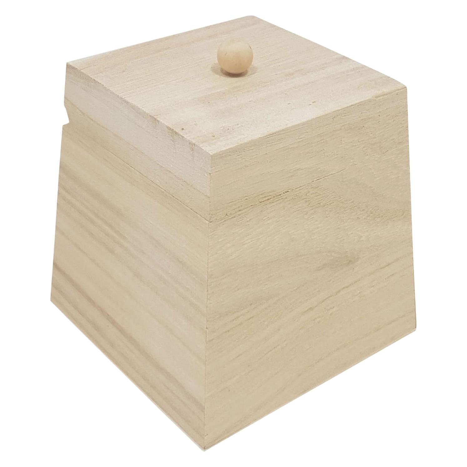 Playwood Quadratische Holzkiste mit Klappdeckel (69429491)