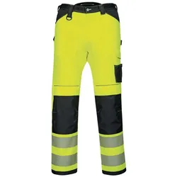 Portwest, Arbeitshose, Warnschutzhose PW340, Klasse 2, gelb/schwarz, Grösse 54 (54)