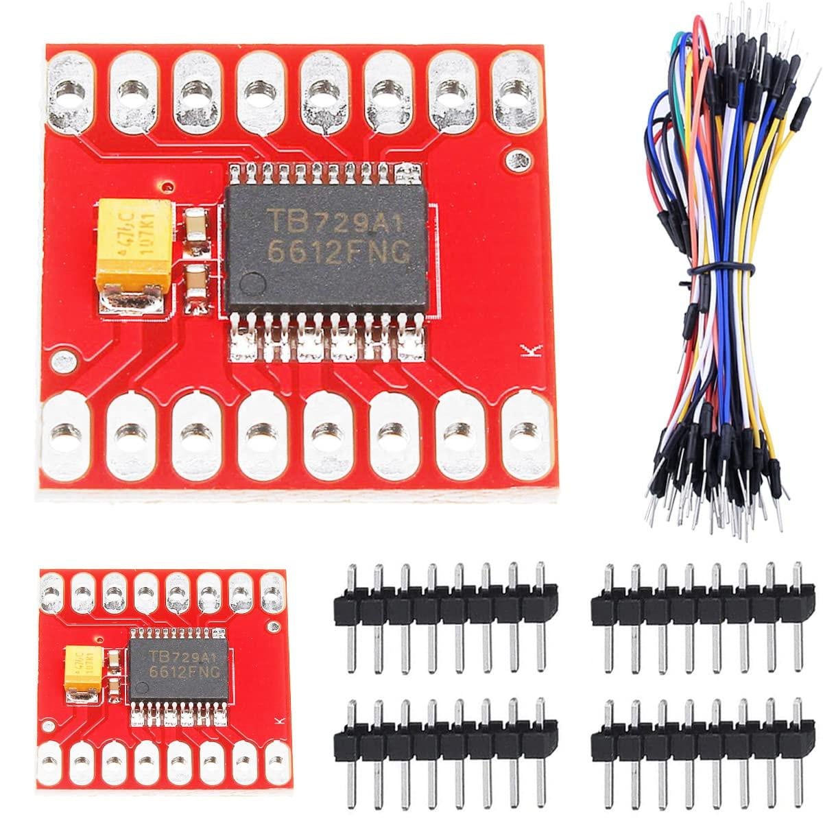 Dripio Dubbele motorbesturing TB6612FNG, 2 stuks, DC 1A, voor Arduino