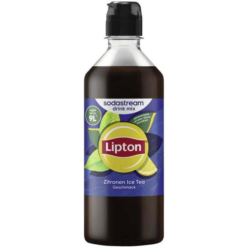 Sodastream Lipton Ice Tea Lemon Siroop 440ml Zwart