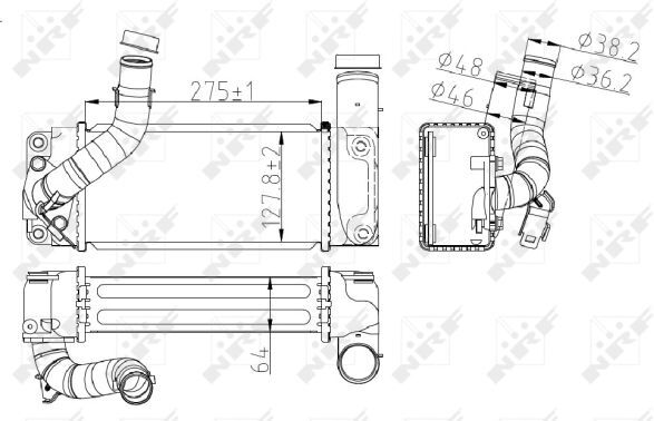 Nrf Ladeluftkühler 30245 Für Toyota