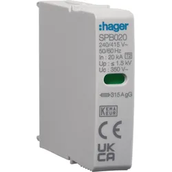 Hager SPB020 Steckmodul 1P T2 L-N SPB420