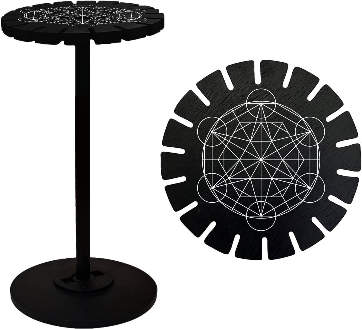 Houten Pendulum Display Standaard voor Kristallen en Sieraden - Astrologie & Hekserij Decoratie