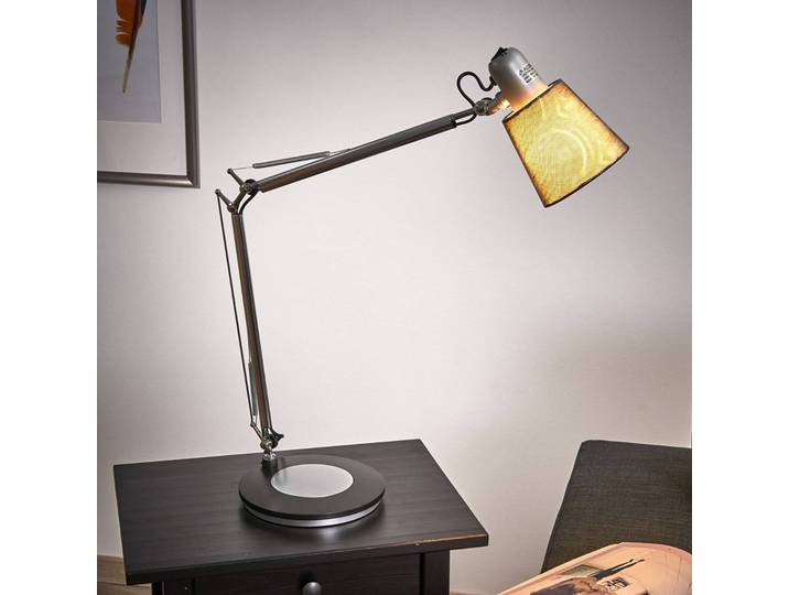 Aluminor Schreibtischlampe CASTING, alu / grau / zink, für Wohn- / Esszimmer, Metall, Modern, Tischlampe