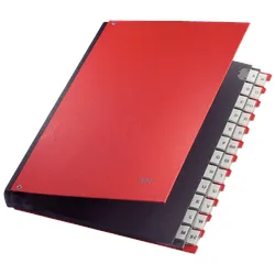 LEITZ 59240025 - Pultordner A-Z PP, rot