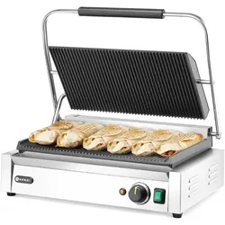 Hendi Kontakt-Grill Panini XL, Kontaktgrill, Grau