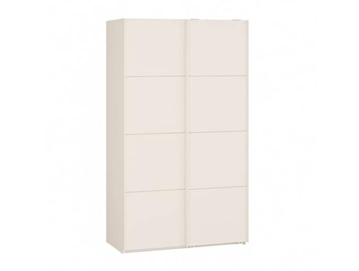 Forte SOPHISTISPACE Kleiderschrank 120, moderner Schwebetürenschrank, 2-türig, Einlegeböden, Kleiderstange, Holzwerkstoff, Kaschmir Beige, 120,1 cm breit x 210,5 cm hoch x 62,9 cm tief