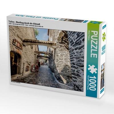 CALVENDO Puzzle Tallinn - Streifzug durch die Altstadt | 1000 Teile Lege-Größe 64x48cm Foto-Puzzle für glückliche Stunden