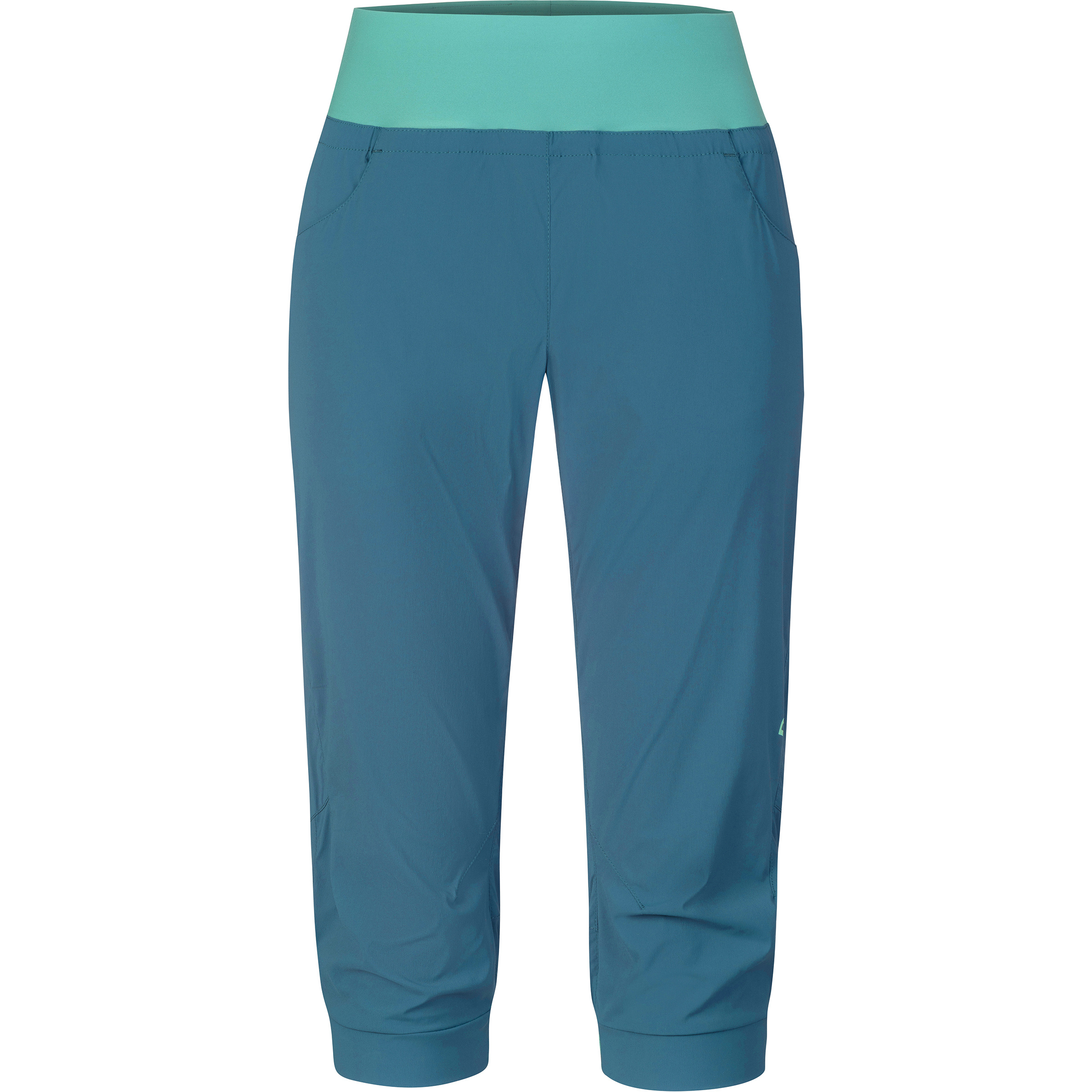 Rafiki Tarragona 3/4 Hose Damen Jeans & Freizeithose tuerkis Größe S Bouldern | Sportklettern | Lifestyle Elastisch
