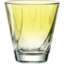 Trinkglas TWIST gelb (DH 8,50x9 cm) - DH 8,50x9 cm