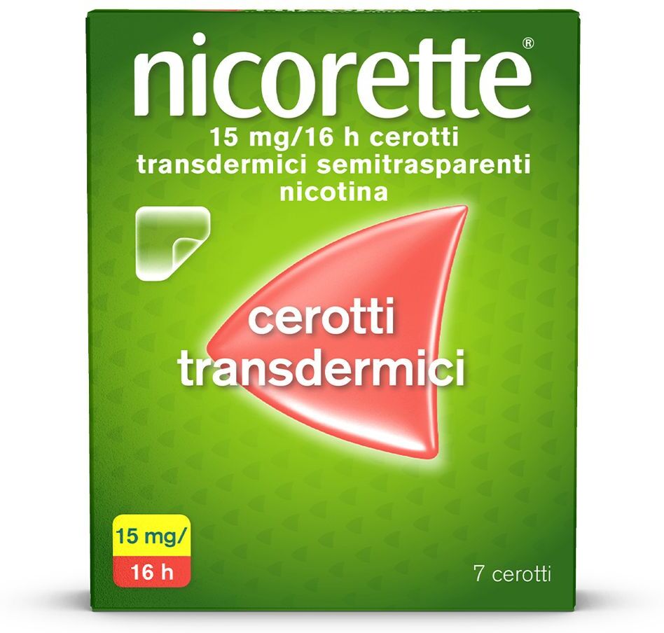 KENVUE ITALIA SPA Nicorette 7 Cerotti Transdermici Semitrasparenti 15mg/16H
