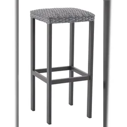 METRO PROFESSIONAL Gastro Barhocker Balsario, Alu/PE-Rattan, grau