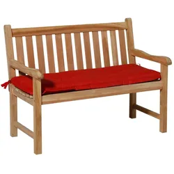 Madison, Sitzkissen, Basic rot Auflage zu Bank 150 cm 50% Baumwolle / 50% Polyester (150 x 48 cm)