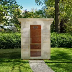 HOME DELUXE Saunahaus Outdoor TALO M - 191 x 157 cm für 2 Personen