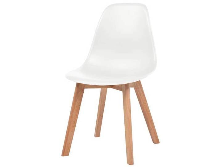 Chaises Scandinave-moderne - Blanc - Chaises à manger lot de 6 Blanc Plastique - Cadre durable_26.5kg_52448