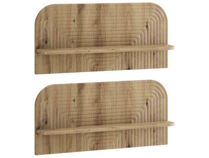 Étagère Murale 2 pc Chêne artisanal 80 5 x 13 5 x 37 5 cm 8014958