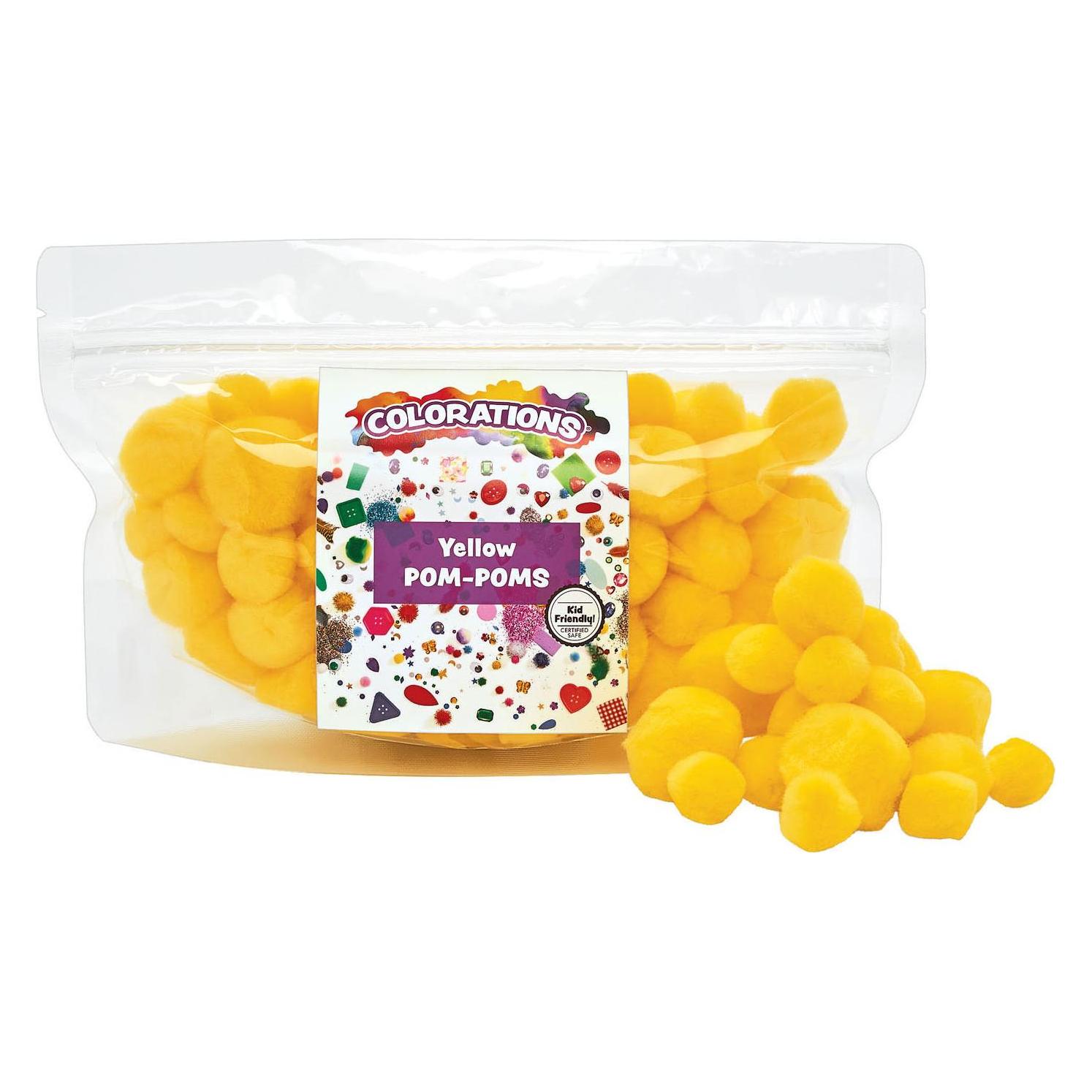 Colorations Färbungen - Pom Poms Gelb, 100 Stück. (44429019)