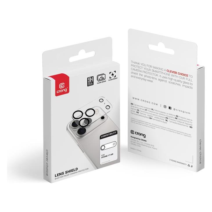 Crong Objektivschutz iPhone Air 9H Glas (1 Stk., Apple iPhone Air) (CRGLSIP1766A)