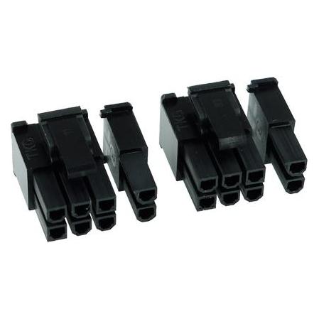 Phobya VGA Power Connector 6+2Pin Stecker, 2 Stück (82355)