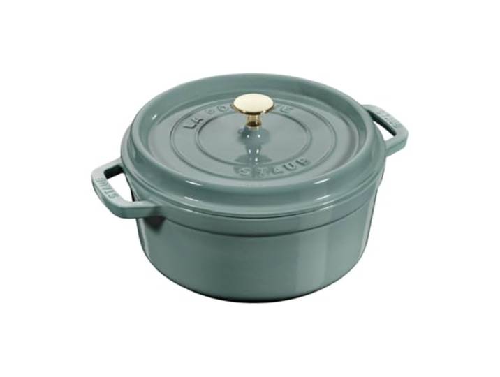 Staub - Cocotte en Fonte Ronde avec Couvercle à Picots 26 cm Eucalyptus - STAUB