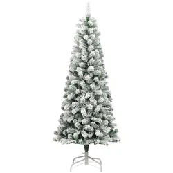 vidaXL Künstlicher Weihnachtsbaum Klappbar Beschneit 180 cm