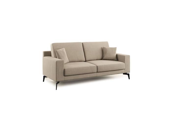 Canapé en microfibre 166 cm taupe