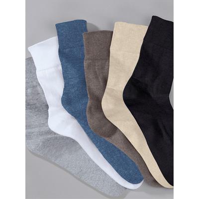Socken WÄSCHEPUR, Damen, Gr. 3/43, schwarz, 90% Baumwolle, 8% Polyamid, 2% Elasthan, Socken Socken