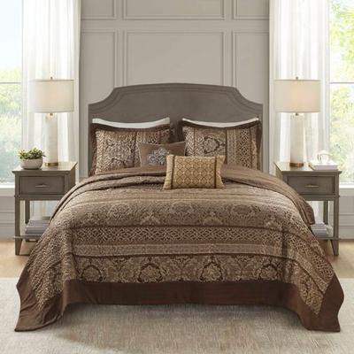 Jla Home/Bed Bellagio II Bedspread Set Brown, King, Brown