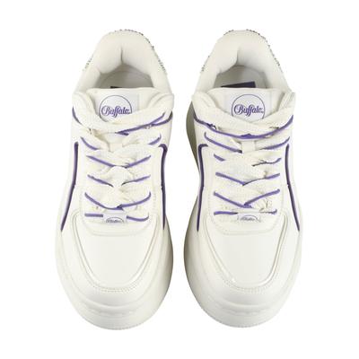 Trainingsschuh BUFFALO "Buffalo ORCUS LUXE", Damen, Gr. 41, weiß, lila, Polyurethan, Schuhe