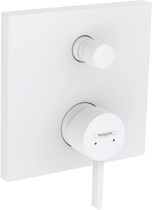 Hansgrohe Finoris Fertigmontageset 76416700 Unterputz-Wannenarmatur, mit integrierter Sicherungskombination, mattweiß