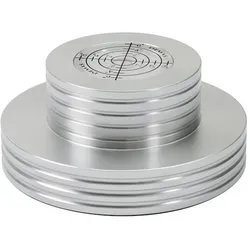 Dynavox PlattenspielerStabilizer PST300 silber mit Libelle, Plattenspieler Zubehör, Silber
