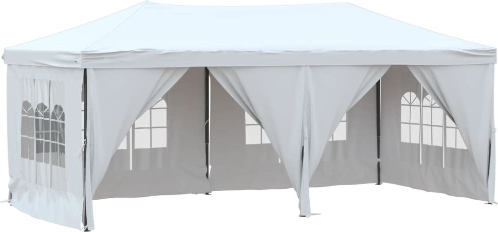 Syfax Partytent inklapbaar met zijwanden wit 3x6 m