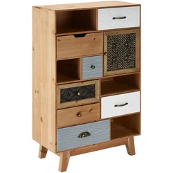 Kommode Frame Multicolor Echtholz/MDF