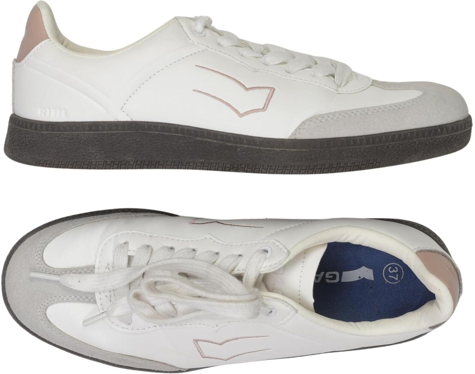 GAS Damen Sneaker, Weiß, Gr. EU 37, Kunstleder - Second Hand
