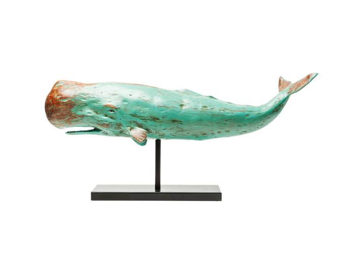 Kare-Design Dekofisch, Türkis, Bronzefarben, Metall, Kunststoff, Wal, 77x38.5x17.5 cm, Dekoration, Dekofiguren & Skulpturen, Dekotiere